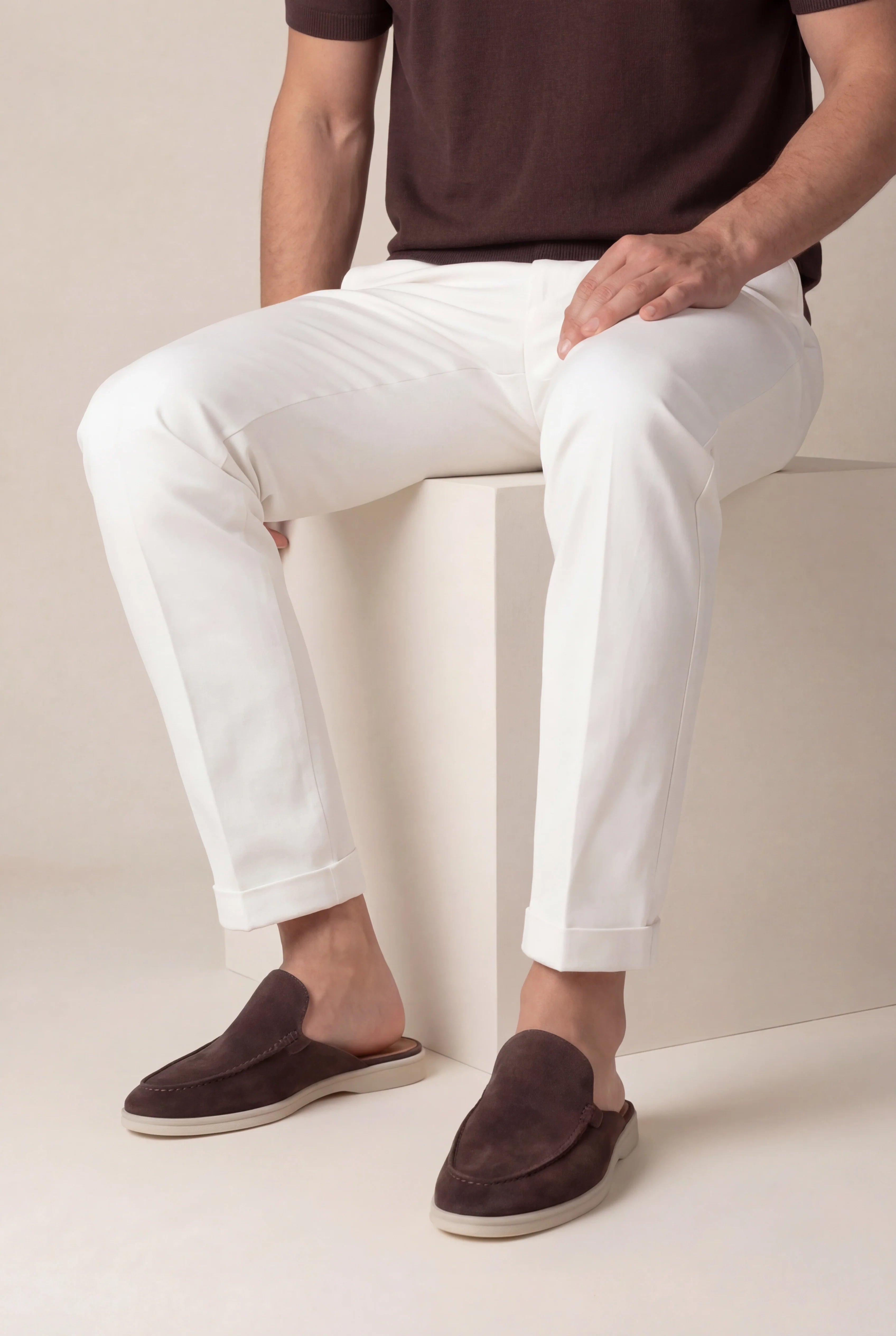 Brown Suède Yacht Loafers