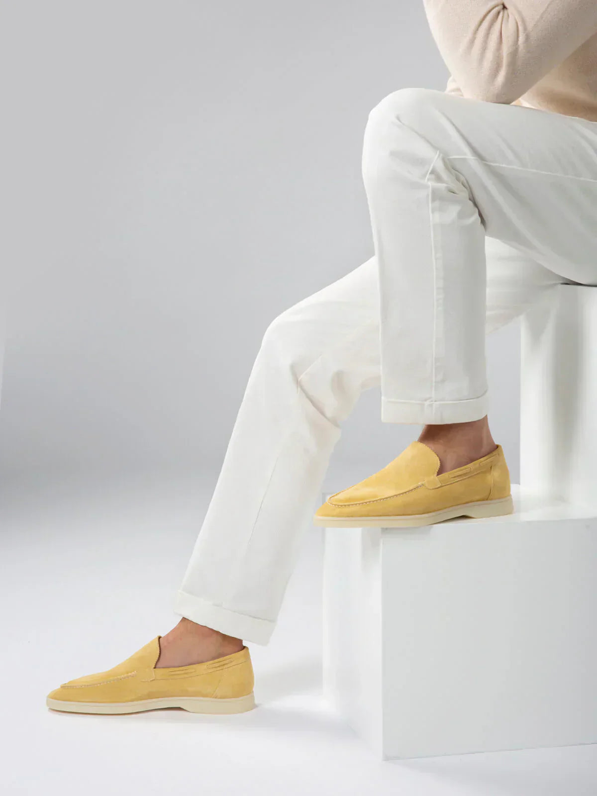 Classic Suède Loafer Citrus Yellow