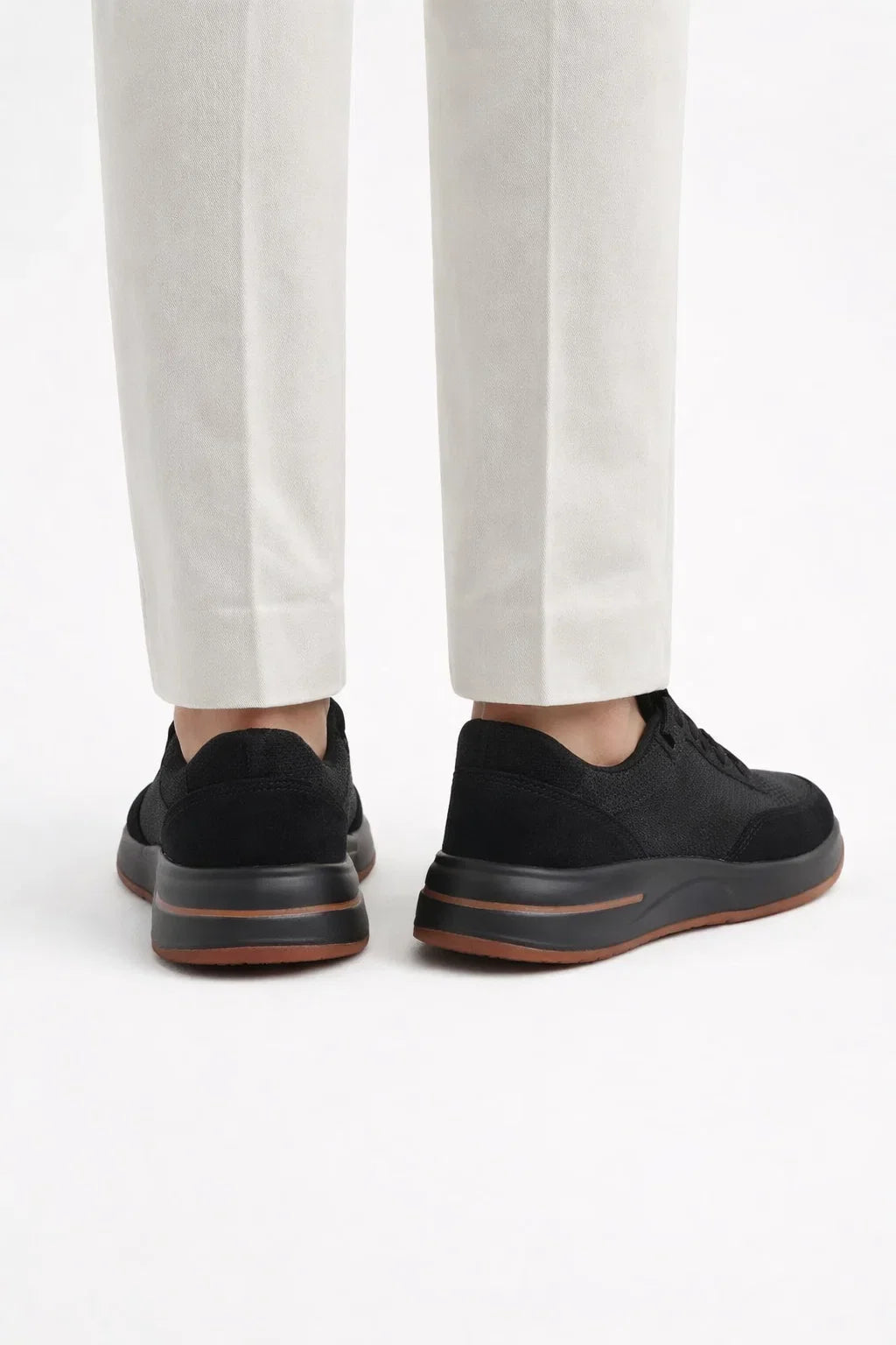 Giuliano Suede City Sneaker Black