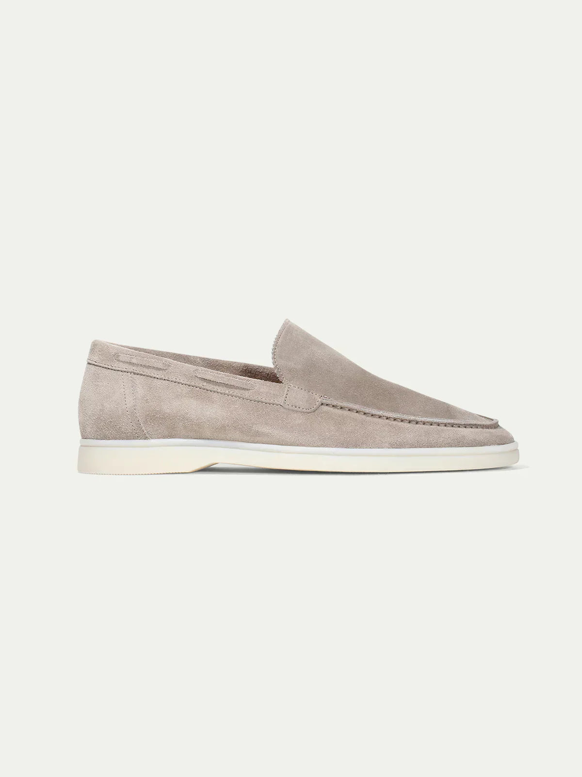 Classic Suède Loafer Light Grey