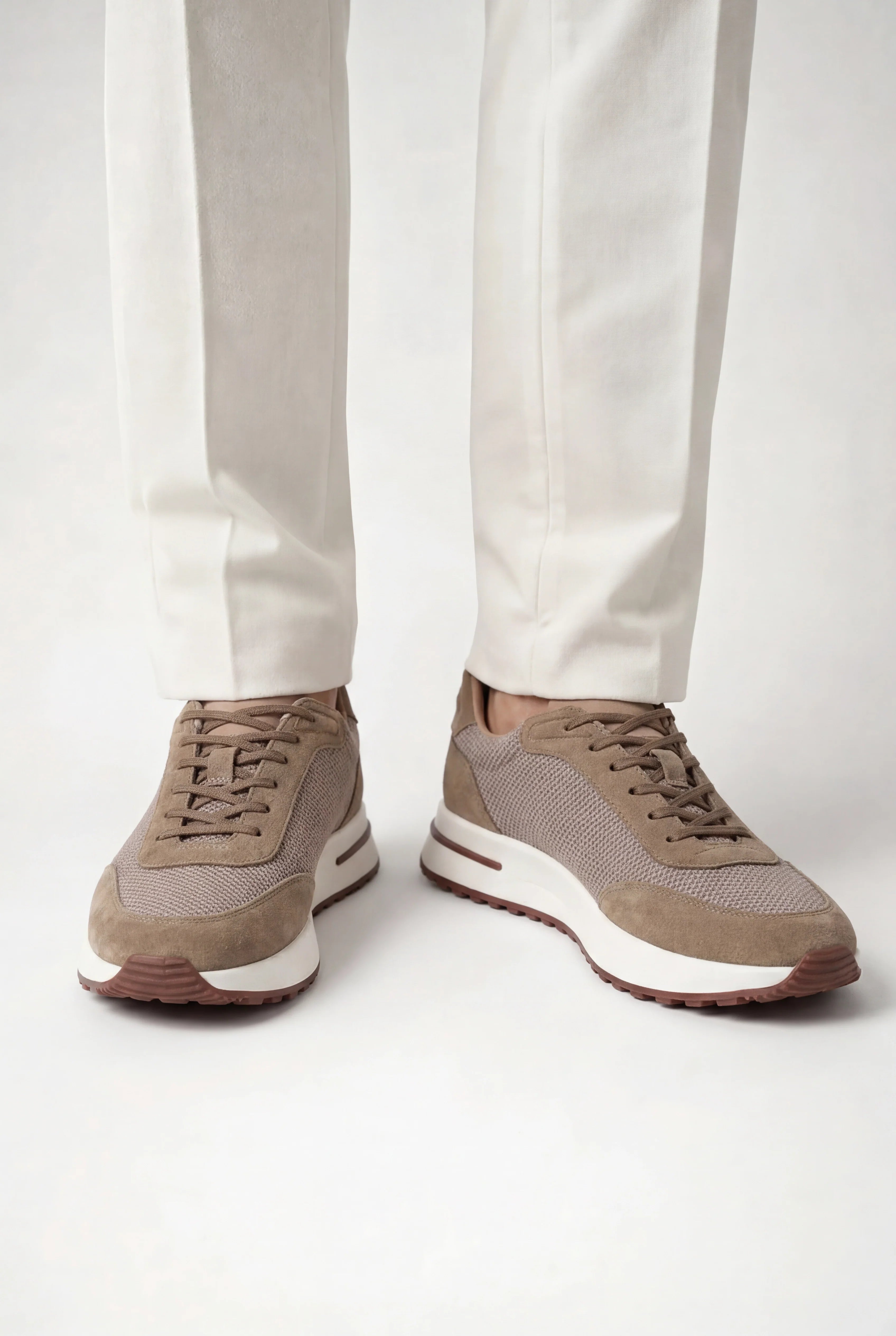 Giuliano Suede City Sneaker Beige