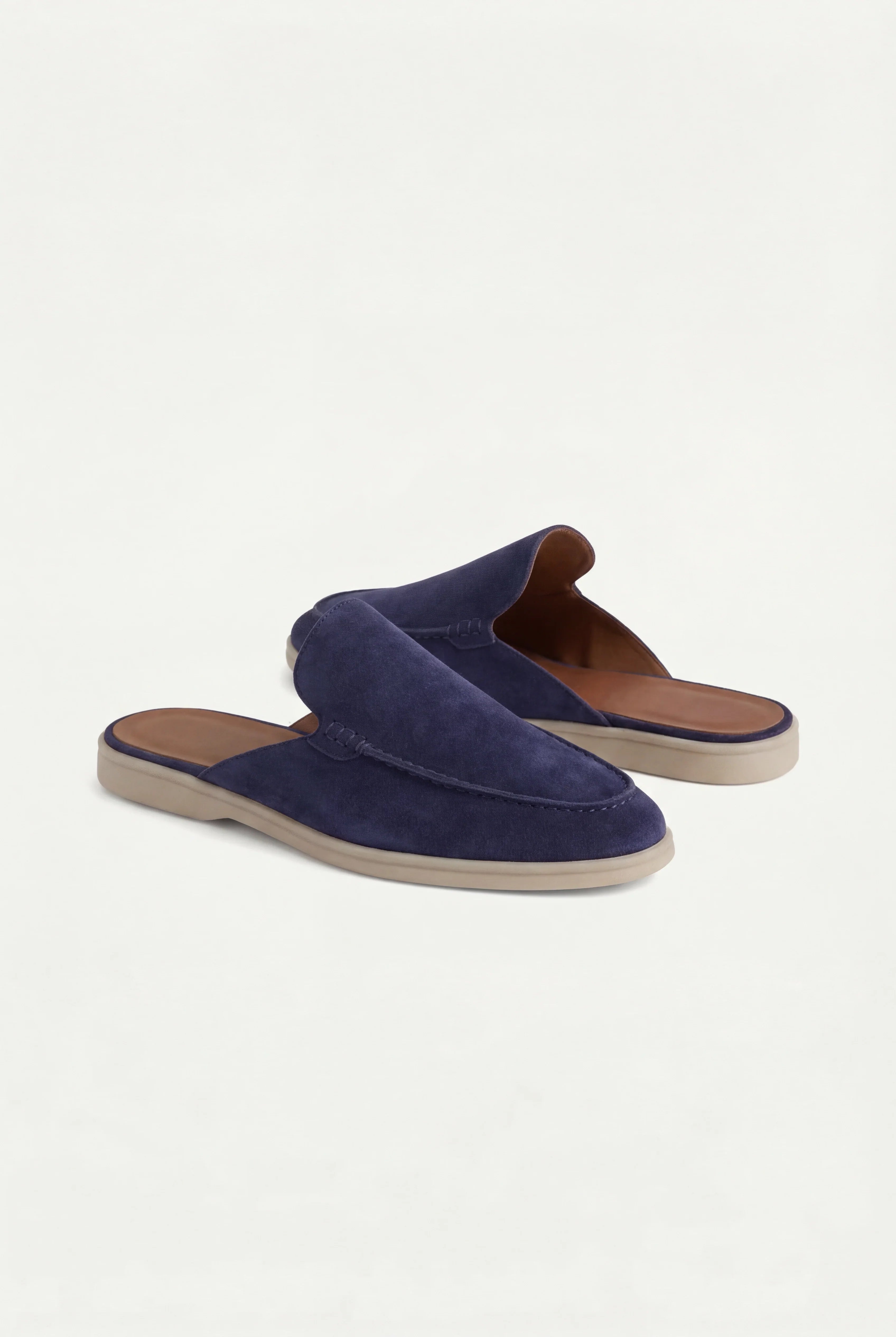 Navy Suède Yacht Loafers