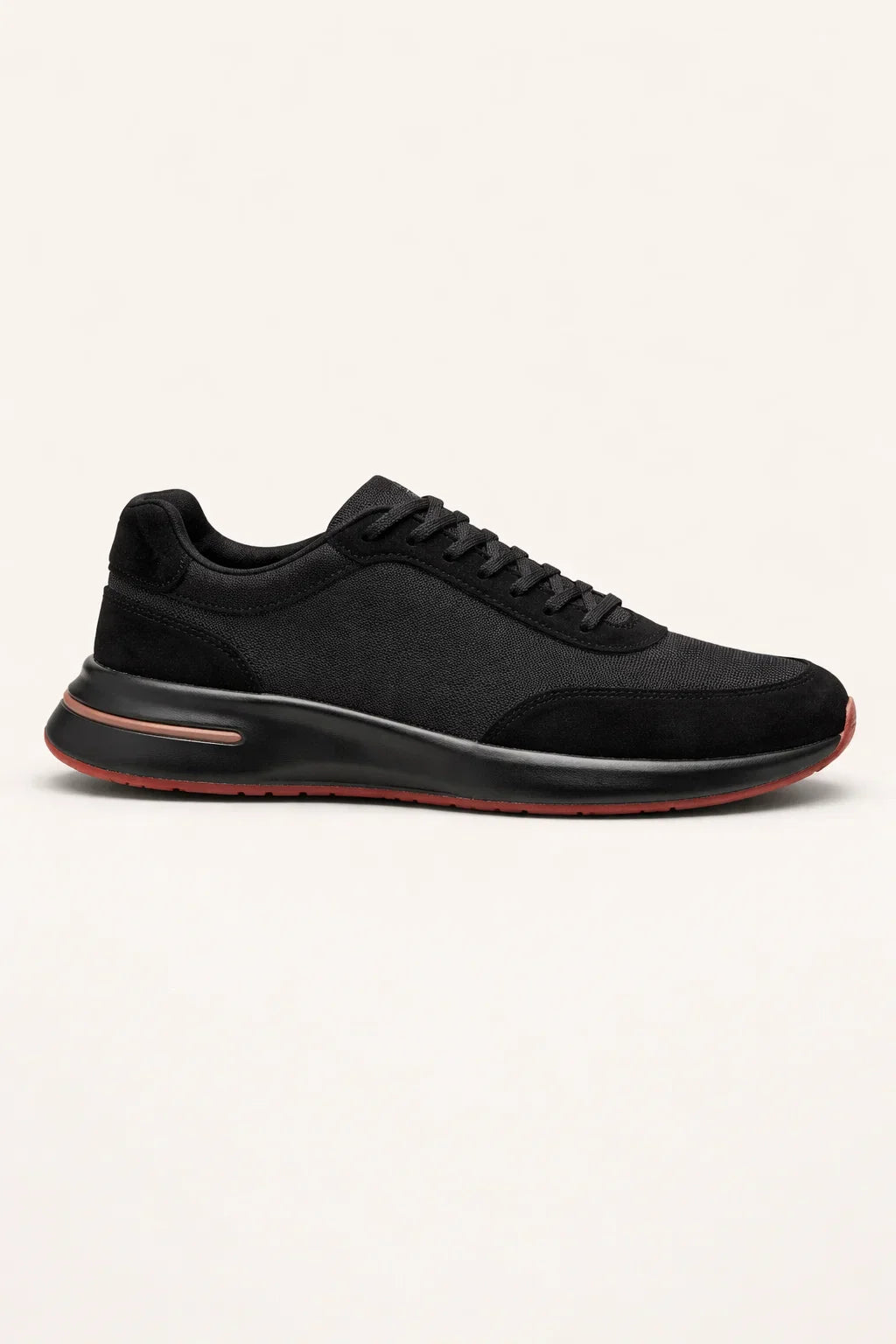 Giuliano Suede City Sneaker Black