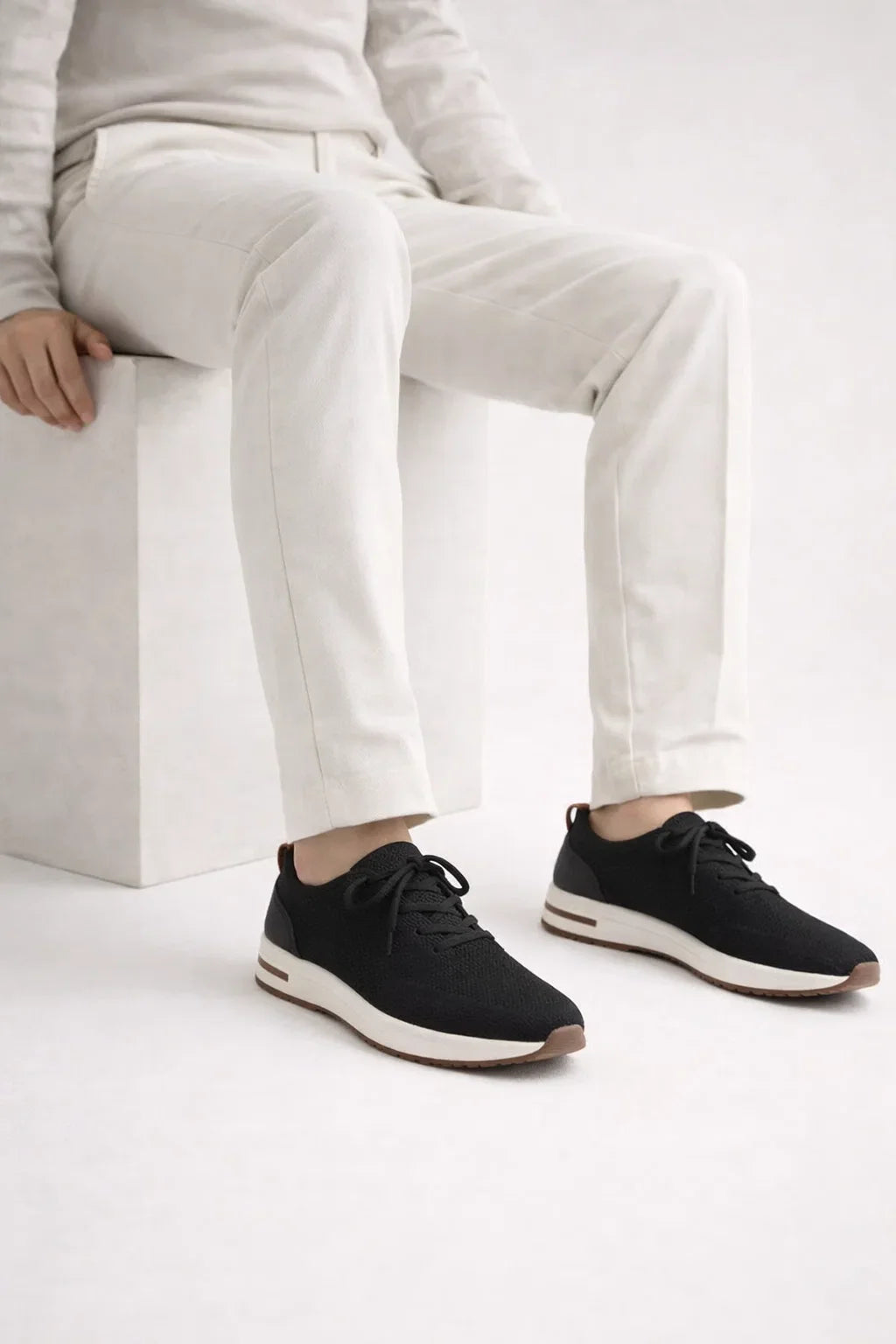 Light Black Active Knit Sneaker
