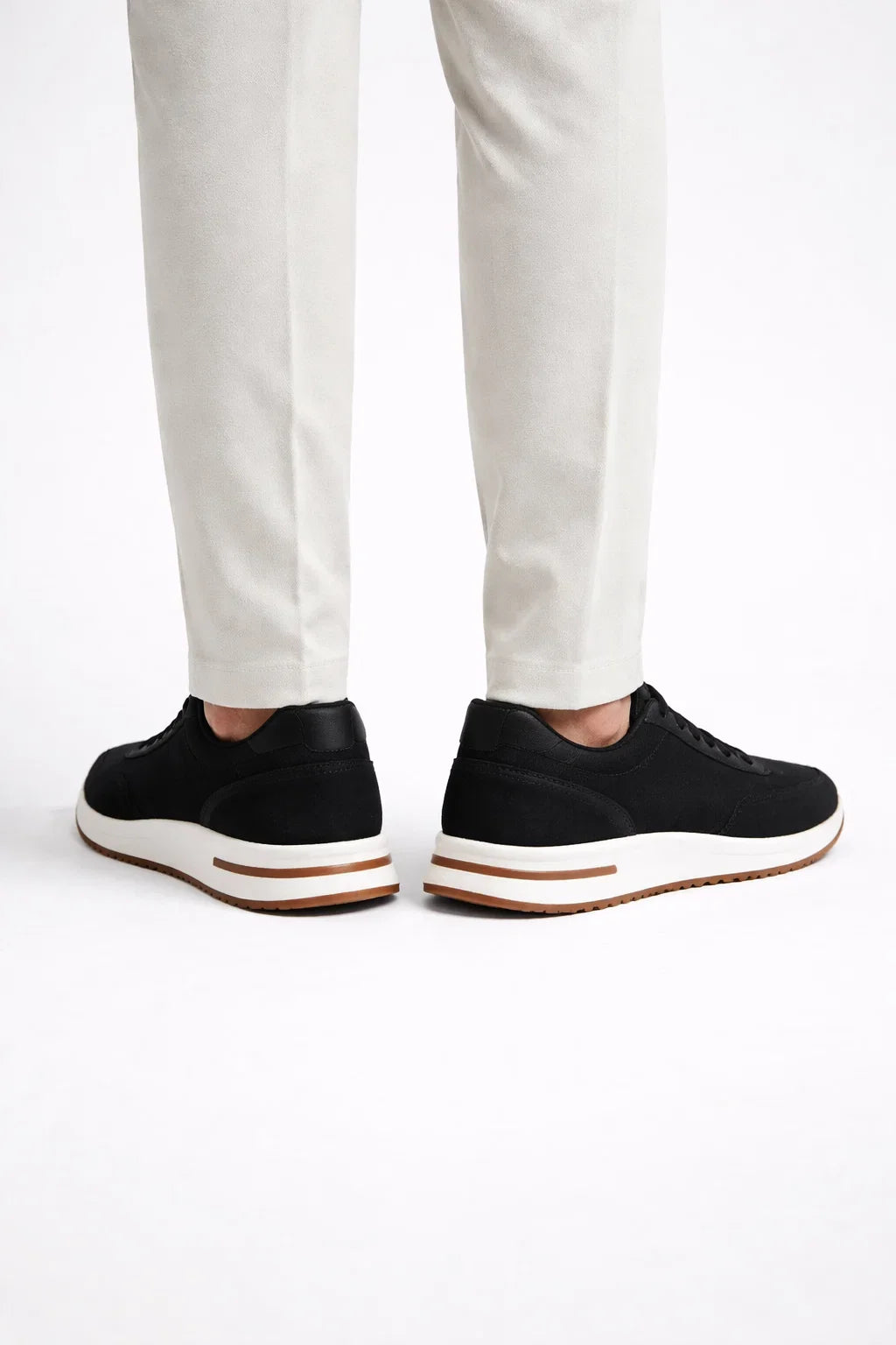 Giuliano Suede City Sneaker Black